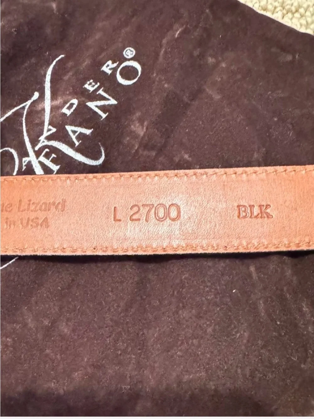 Alexander Kalifano  Men's Belt with  Sterling Silver Buckle and fittings.